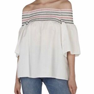Beachlunchlounge White Top NWT